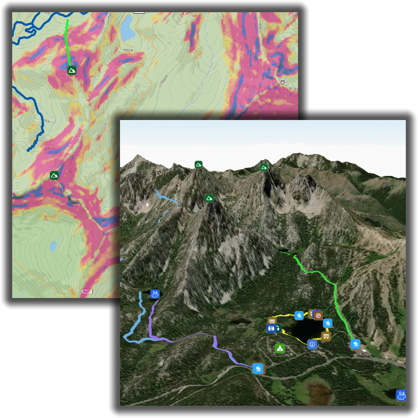 Map of Trails app